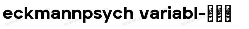 eckmannpsych variabl字体转换